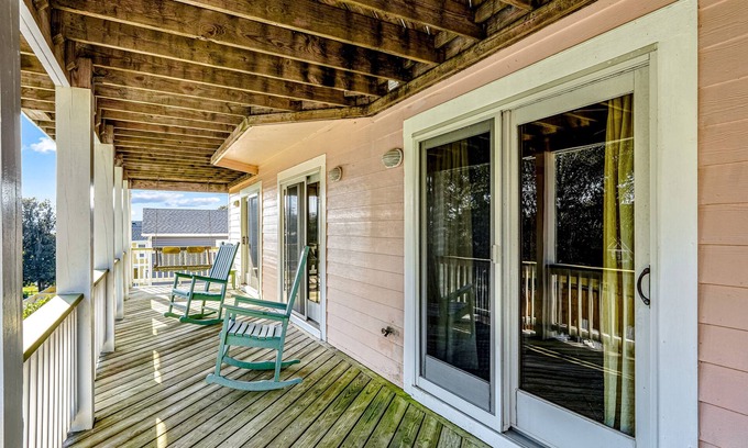 Duck House | Dog-friendly, sound view home with pool, hot tub & decks - steps to downtown