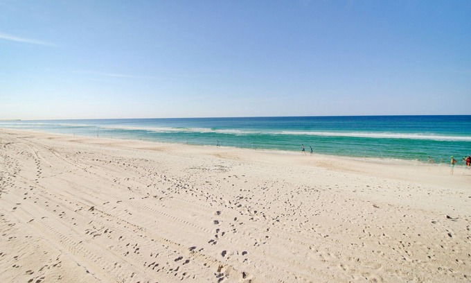 West Panama City Beach Condo | Dog-friendly condo with pool & tennis - walk to the beach