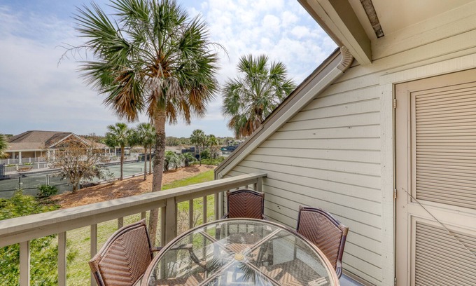 Seabrook Island Villa | Dog-friendly villa with views of the tennis courts, free WiFi, and pool access!