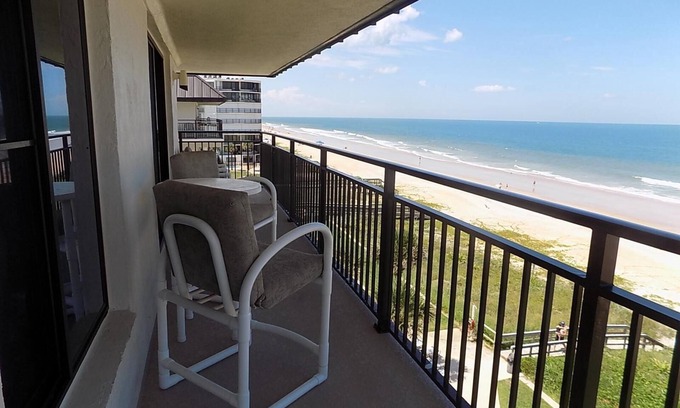 Ormond-by-the-Sea Condo | "Dolphin Lookout" Ocean front condo with gorgeous panoramic beach views