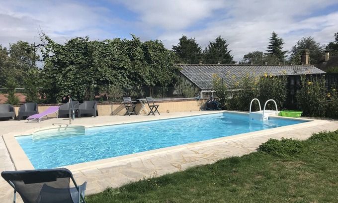 Saint-Georges-Motel House | Domaine DE L'argilliere, 21 Pers. Piscine Tennis