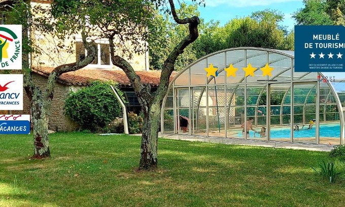 Duravel House | Domaine La Buissière Duravel "Le Gîte" avec piscine couverte privative