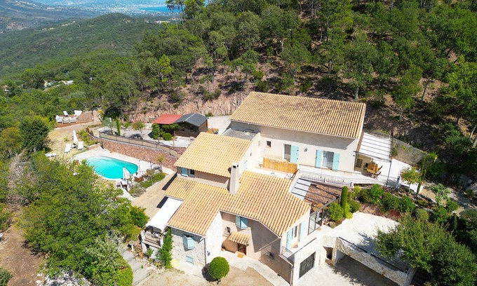 Saint-Raphael Villa | Double Family Villa,12 people with Pool near Cannes