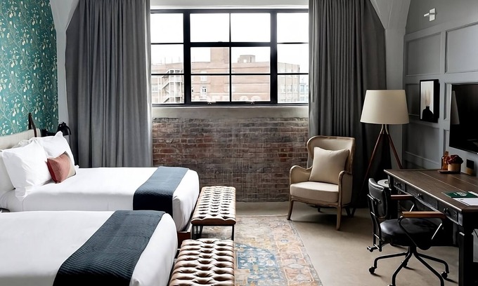South Main Historic District Apartment | Double Room at ARRIVE Memphis, Pet-Friendly Property, Parking Onsite