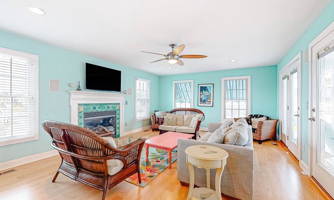 Bethany Beach House | Downtown Bethany Beach house w/gas grill, outside shower and screened porch