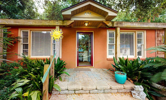 Folly Beach House | Downtown dog-friendly home with outdoor shower, level 2 EV charger