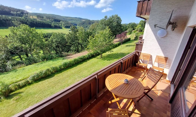 Zueschen Apartment | Dream vacation apartment 'Emmy' with balcony with breathtaking view