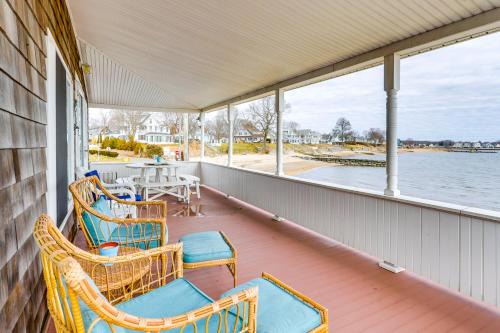 Westbrook Center House | Dreamy Waterfront Westbrook Home on Private Beach