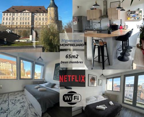 Montbeliard Apartment | Duplex 65m2 lumineux avec vue sur le chateau 3 étoiles
