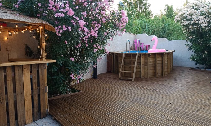 Marseillan Plage Condo | Duplex "Les filles de la mer" private pool air conditioning