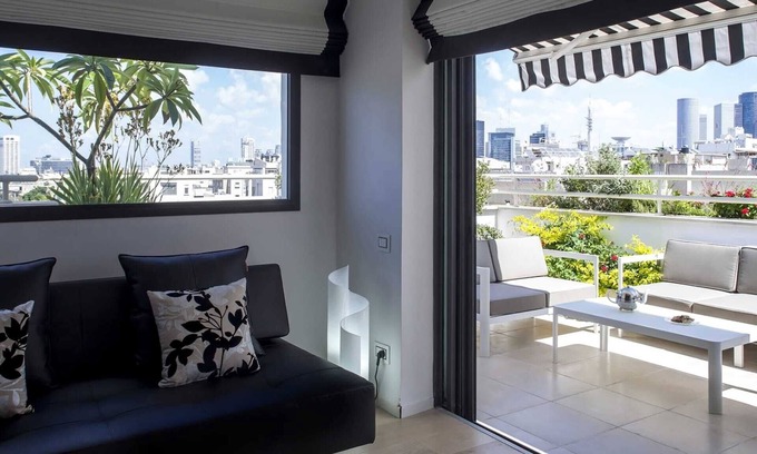 Tel Aviv City Center Apartment | Duplex Penthouse by Rothschild Pkg TL54
