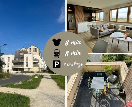 Chessy Apartment | Duplex vue Disneyland , 3 chambres, 2 parkings