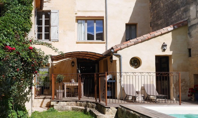 Uzes House | Early 1800's Stone Townhouse In The Historic Village Of Uzes + Pool And Garden