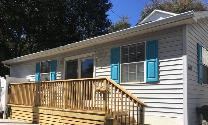 Surfside Beach House | Easy 100 yard walk to the beach. Linens are included with weekly rentals!