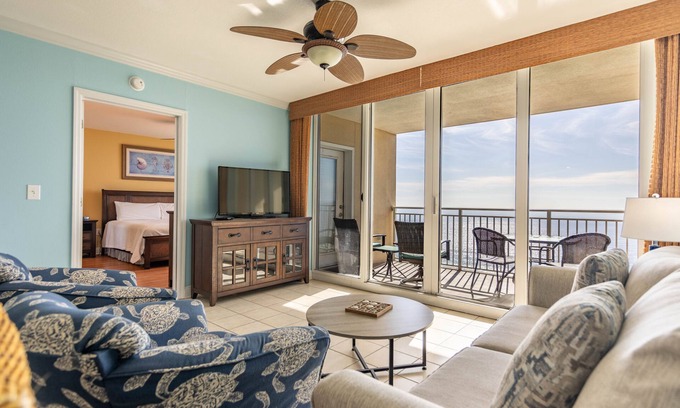 Panama City Beach Condo | ECDI | Emerald Beach 2031 2BR+Bunks 2BA 2026 Prices Shown Are 10% Off