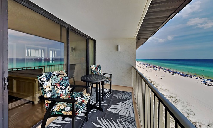 Panama City Beach Condo | Edgewater Leeward #603 | Gulf Front + Resort Amenities
