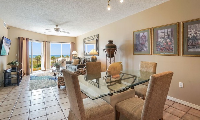 Villa Primera Apartment | EI-0104 Gulf Front Emerald Isle First Floor Unit