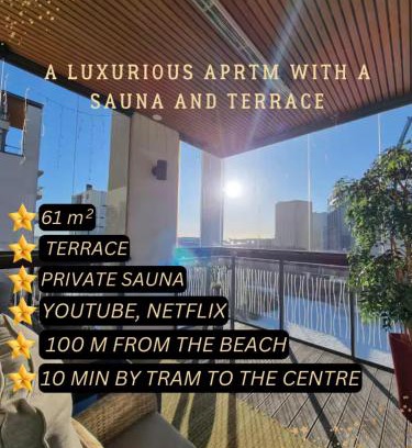 Etelainen District Apartment | Eira Sauna & Terrace Luxe