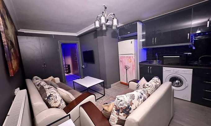 Beyoglu Apartment | Elegant 1-Bedroom Apartment with Private Yard, Steps from Taksim Square