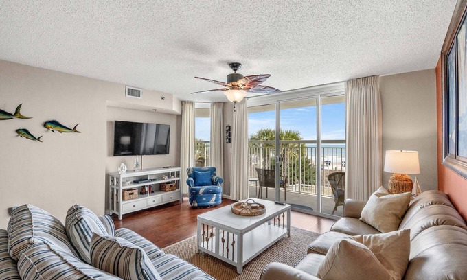 Crescent Beach Condo | Elegant 1st Floor Condo, Hard Wood Floors, Indoor Pool | Crescent Shores - S 109