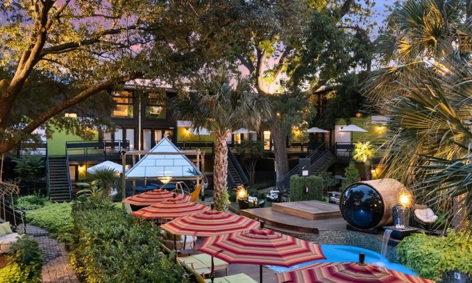 Old East Dallas Condo | Elegant 2BR condo with king bed suites, private patio, and resort-style amenities in Lakewood.
