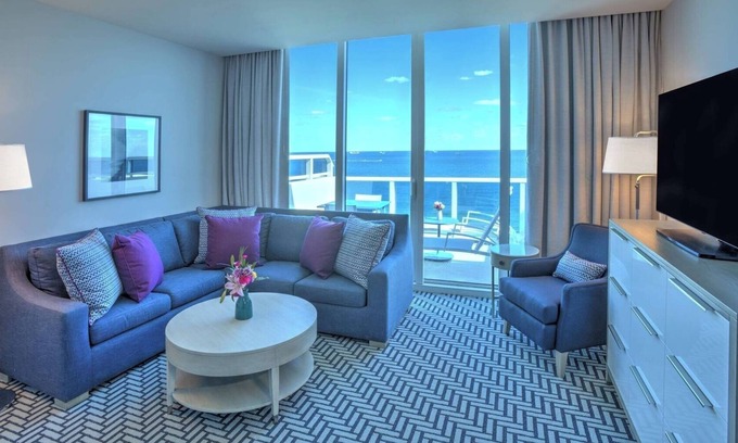 Central Beach Hotel | Elegant Beachfront Room with Spacious Layout Perfect for Your Next Vacation