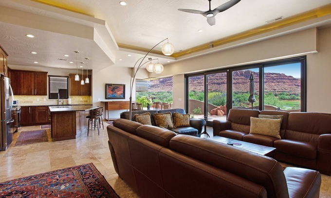 St. George House | Elegant desert escape with stunning red rock views, & free WiFi