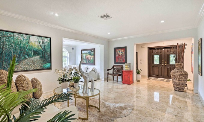 Ludlam House | Elegant Miami Home w/Private Tropical Oasis!
