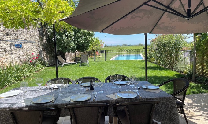 Meursault House | Elegantly renovated residence with garden and pool in famous wine village North