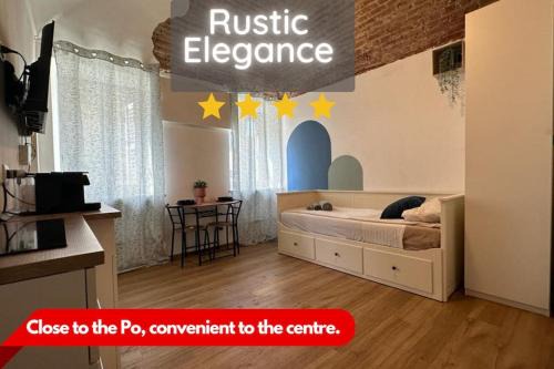 Madonna del Pilone Apartment | [Eleganza Rustica] Vicino al Po, Comodo al Centro.