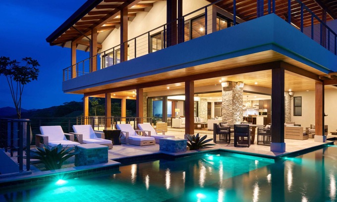 Tamarindo House | Elite Villa: Olympic Pool & Home Theater, Ocean & Sunset View, Tamarindo's Hottest Spot Near Beach