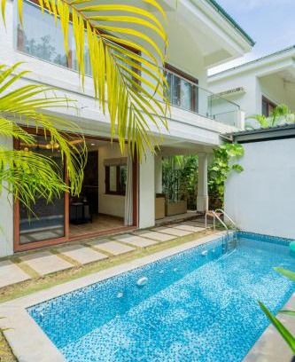Siolim Villa | ELIVAAS 3 BHK Pvt Pool & Bar - Villa Valerie