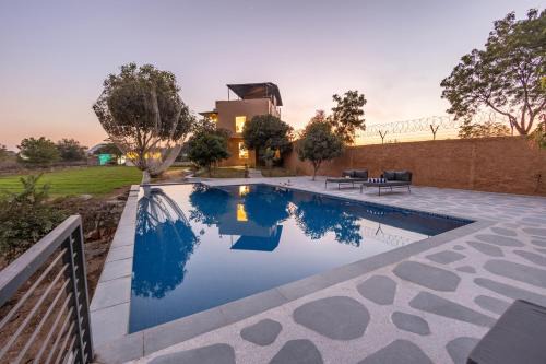 Udaipur District Villa | ELIVAAS Cows & Cuddles 4 BHK with Pvt Pool and Garden