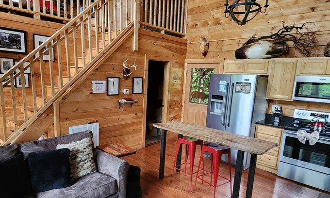 Gatlinburg - Pigeon Forge Cabin | Elk Feathers: Pet Friendly, Free Attraction Tickets, Hot Tub, Arcade Games & Great VIEWS