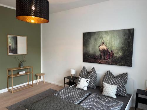 Gera Apartment | Elster 2, 1 OG, Neues Apartment mit 4 Schlafzimmern und Balkon, separates WC, im Zentrum von Gera