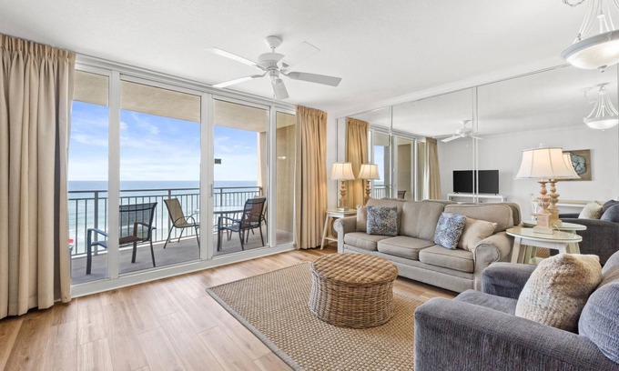 Panama City Beach Condo | Emerald Beach 626 - Beachfront, Pools, Hot Tub, Free Activities Daily - Sleeps 6
