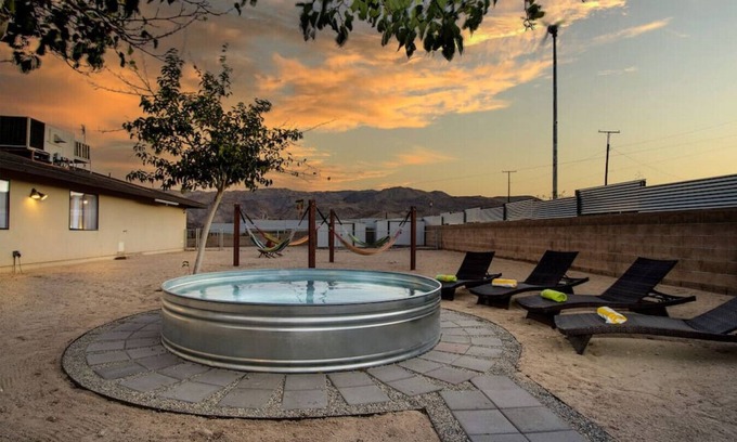 Twentynine Palms House | Emerald Haven! Pool + Spa + 15 Min to JT Park!