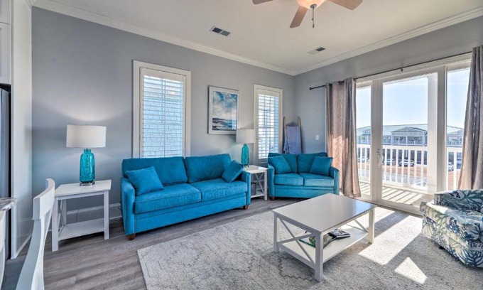 Emerald Isle Apartment | Emerald Isle Condo with Ocean View, Walk to Beach!