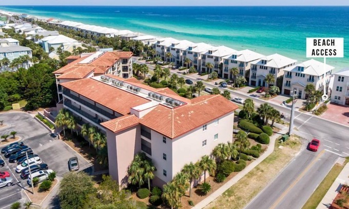 Frangista Beach Condo | EMERALD WATERS 106-GROUND FLOOR-POOL AND SPA-GATED BEACH ACCESS