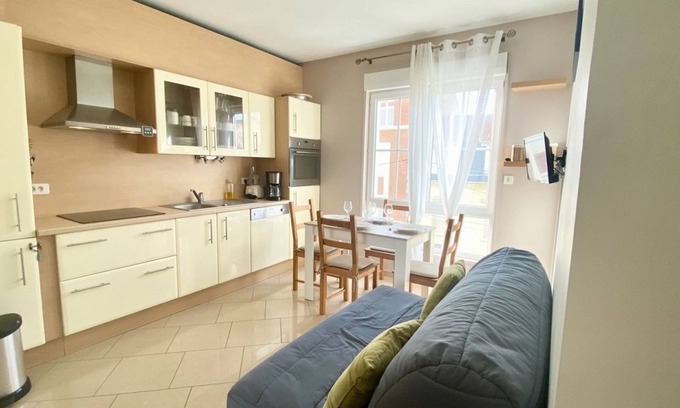 Fort-Mahon-Plage Apartment | Emeraude, Appartement Pour 4 Personnes Proche de la mer