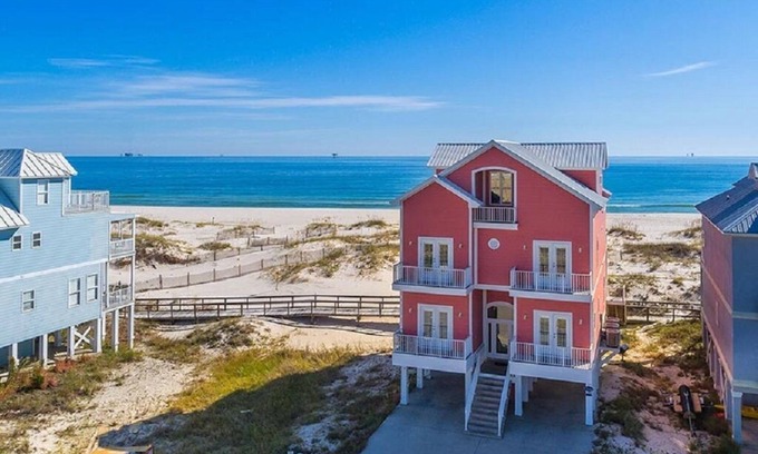Fort Morgan House | Enchanted Dunes 4 story, 7 bedrooms, and 7 private bath ocean front home