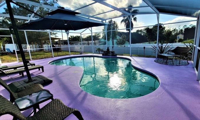 Davenport House | Enchanted Retreat: Pool, BBQ & Game Room