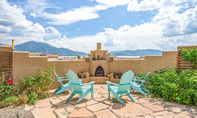 El Prado House | Enchanting dog-friendly home with firepit, patio, gas grill, & jetted tub