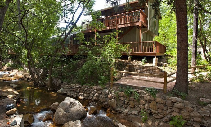 Broadmoor House | Enchanting Hideaway ON Cheyenne Creek! Five Minute Walk to Broadmoor!
