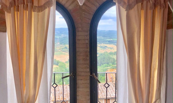 Barberino Tavarnelle Apartment | Enchanting Tuscany Vacation Rental in Medieval Fortress Town Panoramic Views