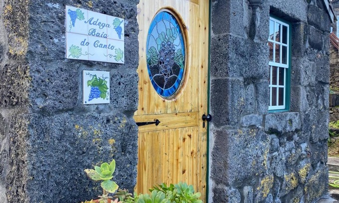 Santo Amaro House | Enchanting view from the balcony of beautifully restored "Adega Baia do Canto".