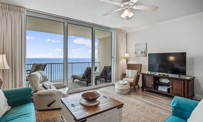 West Panama City Beach Condo | Endless Gulf View Condo at Palazzo in Panama City Beach