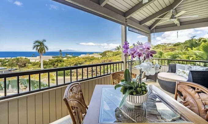 Wailea Apartment | Endless Ocean Views - 1bd/2 bath!