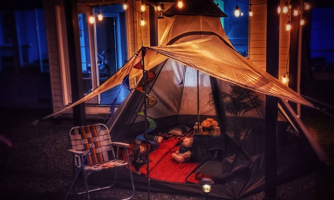 Covington RV Rental | Enjoy camping in a well-maintained yard with a firepit, hot tub and a pool table