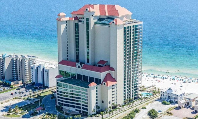 Orange Beach Condo | Enjoy Coastal Bliss at Phoenix West 1004 Gulf Front Lazy River Pools by Prickett Properties